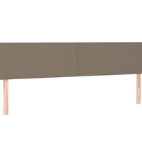 Boxspringbett mit Matratze Taupe 160x200 cm Stoff