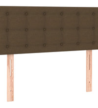 Boxspringbett mit Matratze Dunkelbraun 80x200 cm Stoff