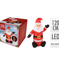 Ambiance LED Aufblasbarer Weihnachtsmann 120 cm