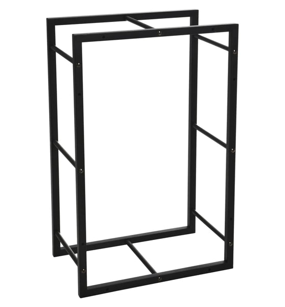 ProGarden Kaminholzständer Rechteckig 45x28x70 cm Schwarz