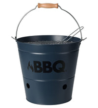 ProGarden Grilleimer BBQ 26 cm Mattblau