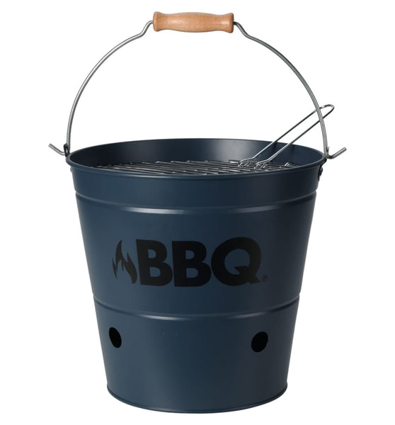 ProGarden Grilleimer BBQ 26 cm Mattblau