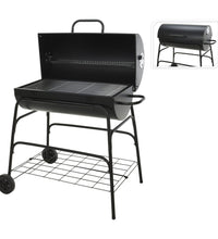 Holzkohlegrill mit Rädern Zylinder