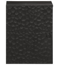 Bad-Wandschrank Schwarz 38x33x48 cm Massivholz Mango