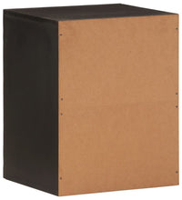 Bad-Wandschrank Schwarz 38x33x48 cm Massivholz Mango