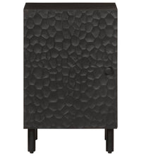 Badschrank Schwarz 38x33x58 cm Massivholz Mango