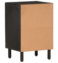 Badschrank Schwarz 38x33x58 cm Massivholz Mango