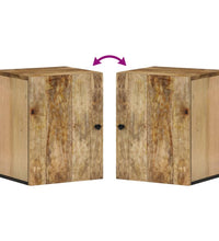 Bad-Wandschrank 38x33x48 cm Massivholz Mango