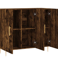 Sideboard Räuchereiche 90x34x80 cm Holzwerkstoff