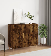 Sideboard Räuchereiche 90x34x80 cm Holzwerkstoff