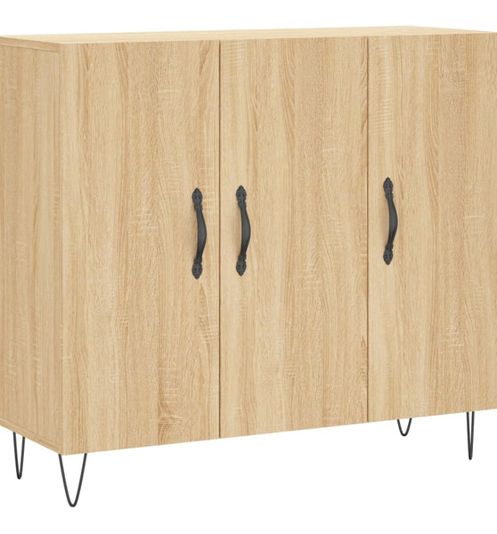 Sideboard Sonoma-Eiche 90x34x80 cm Holzwerkstoff