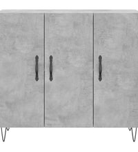 Sideboard Betongrau 90x34x80 cm Holzwerkstoff