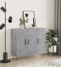 Sideboard Betongrau 90x34x80 cm Holzwerkstoff