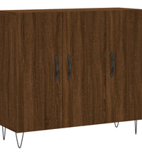 Sideboard Braun Eichen-Optik 90x34x80 cm Holzwerkstoff