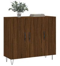 Sideboard Braun Eichen-Optik 90x34x80 cm Holzwerkstoff