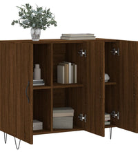 Sideboard Braun Eichen-Optik 90x34x80 cm Holzwerkstoff