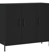 Sideboard Schwarz 90x34x80 cm Holzwerkstoff