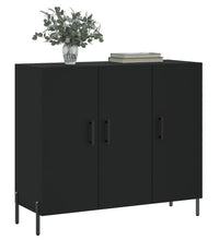 Sideboard Schwarz 90x34x80 cm Holzwerkstoff