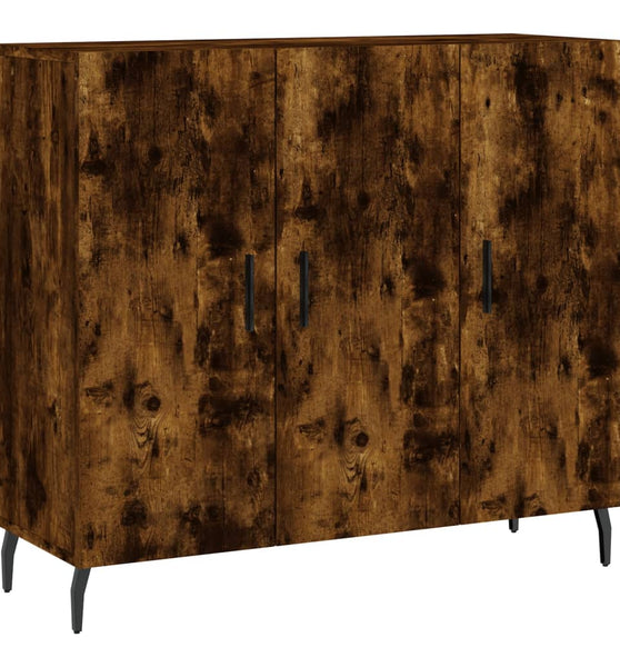 Sideboard Räuchereiche 90x34x80 cm Holzwerkstoff