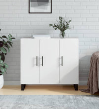 Sideboard Weiß 90x34x80 cm Holzwerkstoff