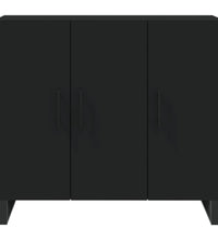 Sideboard Schwarz 90x34x80 cm Holzwerkstoff