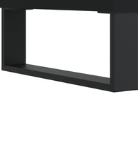 Sideboard Schwarz 90x34x80 cm Holzwerkstoff