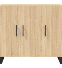 Sideboard Sonoma-Eiche 90x34x80 cm Holzwerkstoff