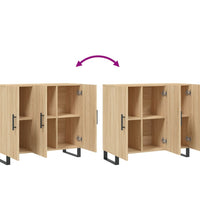 Sideboard Sonoma-Eiche 90x34x80 cm Holzwerkstoff