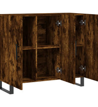 Sideboard Räuchereiche 90x34x80 cm Holzwerkstoff