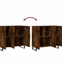 Sideboard Räuchereiche 90x34x80 cm Holzwerkstoff