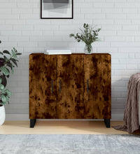 Sideboard Räuchereiche 90x34x80 cm Holzwerkstoff