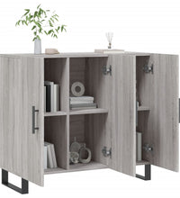 Sideboard Grau Sonoma 90x34x80 cm Holzwerkstoff