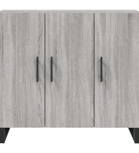 Sideboard Grau Sonoma 90x34x80 cm Holzwerkstoff
