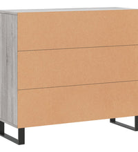 Sideboard Grau Sonoma 90x34x80 cm Holzwerkstoff