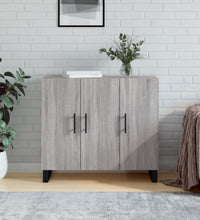 Sideboard Grau Sonoma 90x34x80 cm Holzwerkstoff