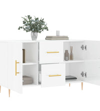 Sideboard Hochglanz-Weiß 100x36x60 cm Holzwerkstoff