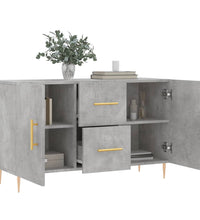 Sideboard Betongrau 100x36x60 cm Holzwerkstoff