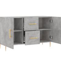 Sideboard Betongrau 100x36x60 cm Holzwerkstoff