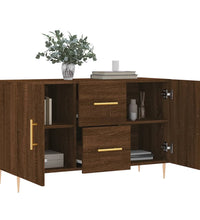 Sideboard Braun Eichen-Optik 100x36x60 cm Holzwerkstoff