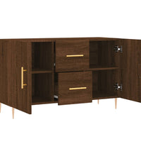 Sideboard Braun Eichen-Optik 100x36x60 cm Holzwerkstoff