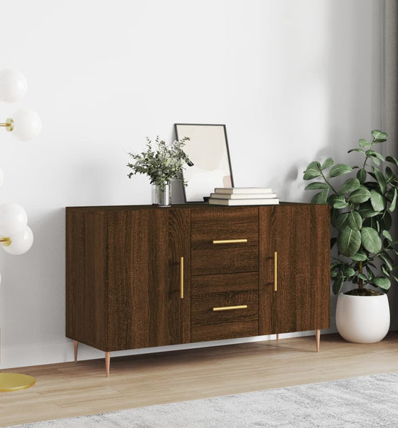 Sideboard Braun Eichen-Optik 100x36x60 cm Holzwerkstoff