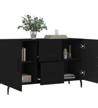 Sideboard Schwarz 100x36x60 cm Holzwerkstoff