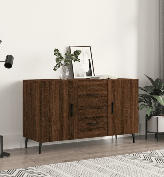 Sideboard Braun Eichen-Optik 100x36x60 cm Holzwerkstoff