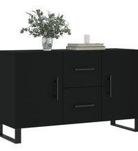 Sideboard Schwarz 100x36x60 cm Holzwerkstoff