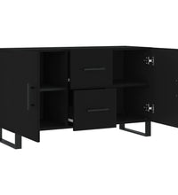 Sideboard Schwarz 100x36x60 cm Holzwerkstoff