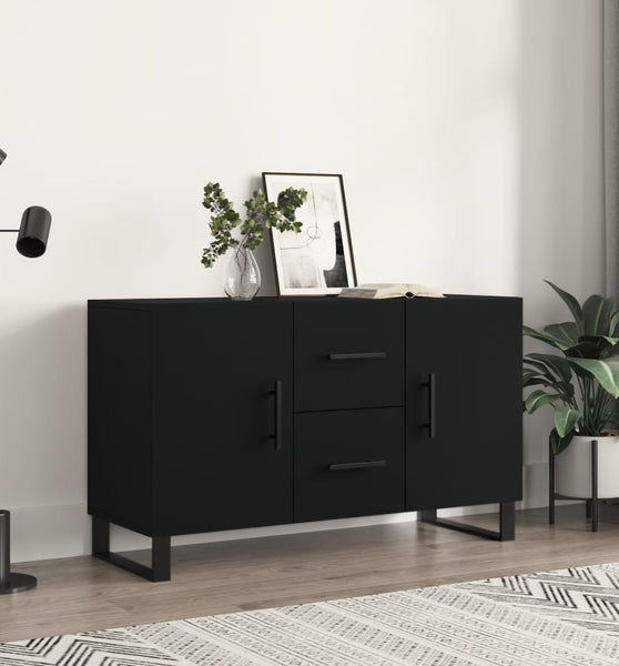 Sideboard Schwarz 100x36x60 cm Holzwerkstoff