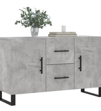 Sideboard Betongrau 100x36x60 cm Holzwerkstoff