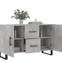 Sideboard Betongrau 100x36x60 cm Holzwerkstoff