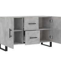 Sideboard Betongrau 100x36x60 cm Holzwerkstoff
