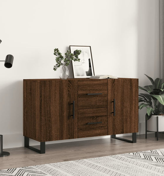 Sideboard Braun Eichen-Optik 100x36x60 cm Holzwerkstoff